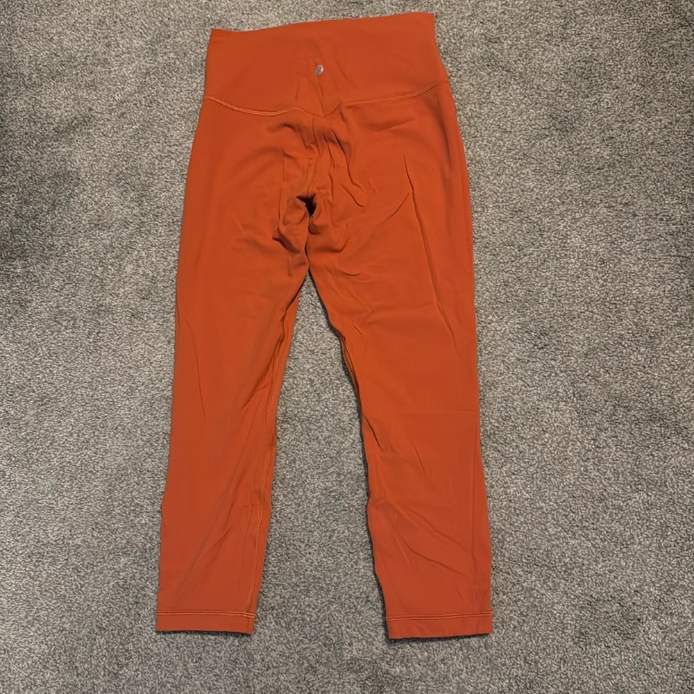 Burnt orange leggings lululemon